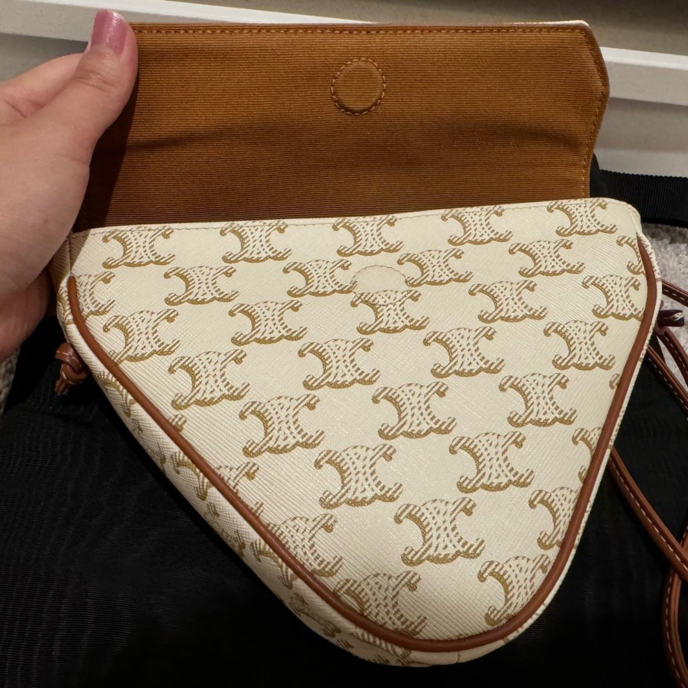 Authentic Celine Triomphe Canvas Triangle Crossbo… - image 6
